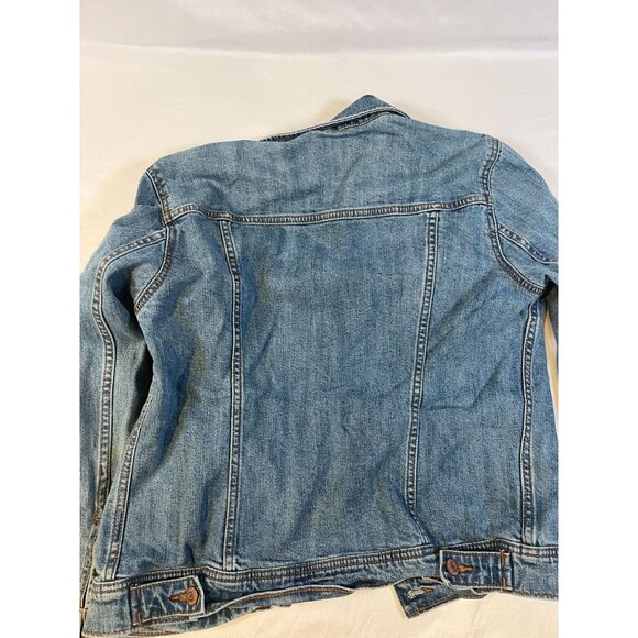 Old Navy Classic Medium Wash Denim Trucker Jacket Women's Size medium - Picture 6 of 9